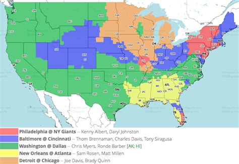 ET) Chicago Bears vs. . Nfl tv map